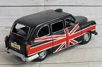 1966 Black London Taxi 1:12 Scale Model Car Artwork