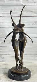 SIGNED ORIGINAL ABSTRACT SHALL WE DANCE BRONZE SCULPTURE BY MILO HOT CAST