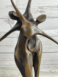 SIGNED ORIGINAL ABSTRACT SHALL WE DANCE BRONZE SCULPTURE BY MILO HOT CAST