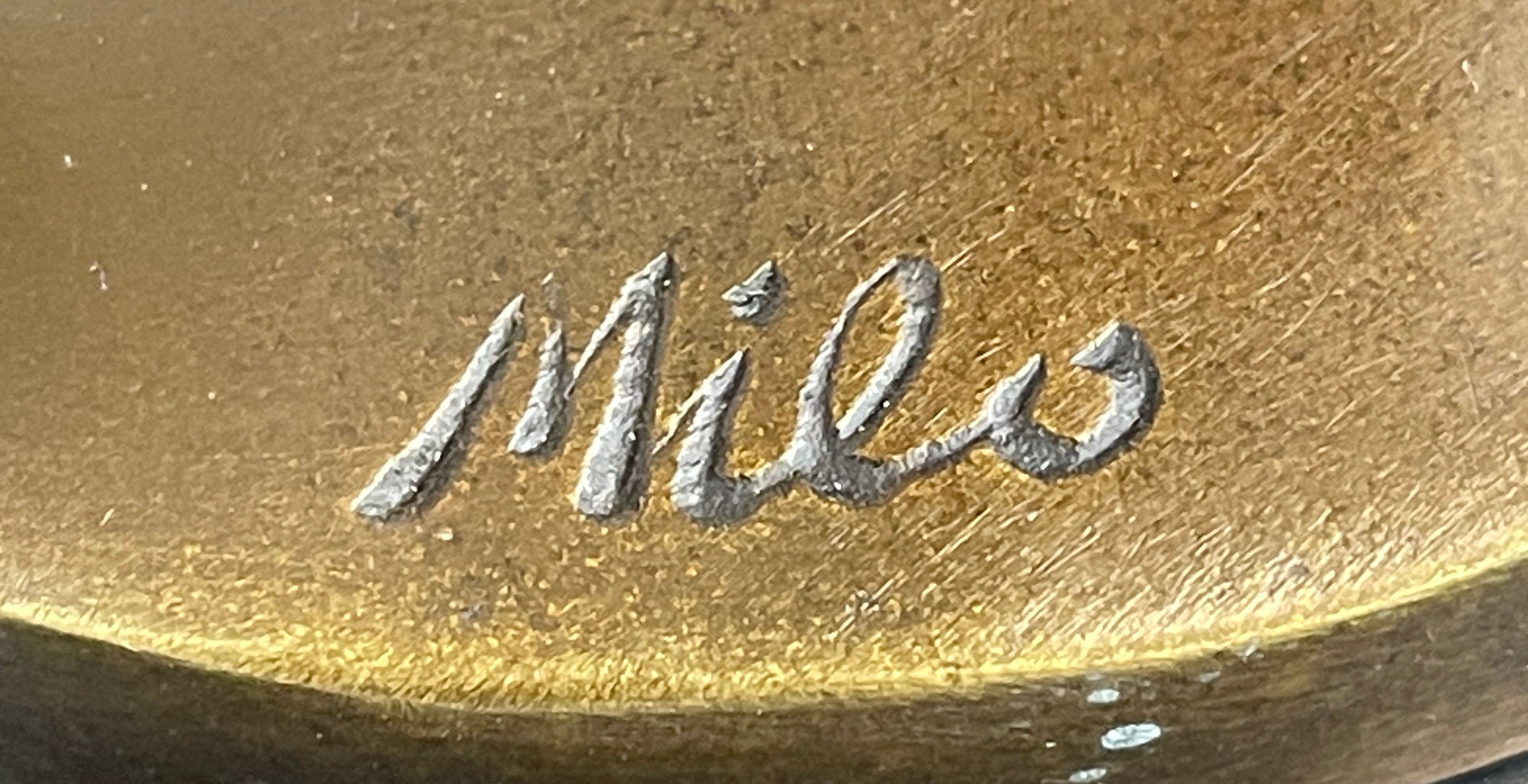 SIGNED ORIGINAL ABSTRACT SHALL WE DANCE BRONZE SCULPTURE BY MILO HOT CAST
