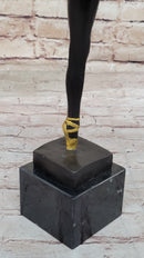 Hot Cast Bronze Ballerina Dancer in Gold Tutu by Milo