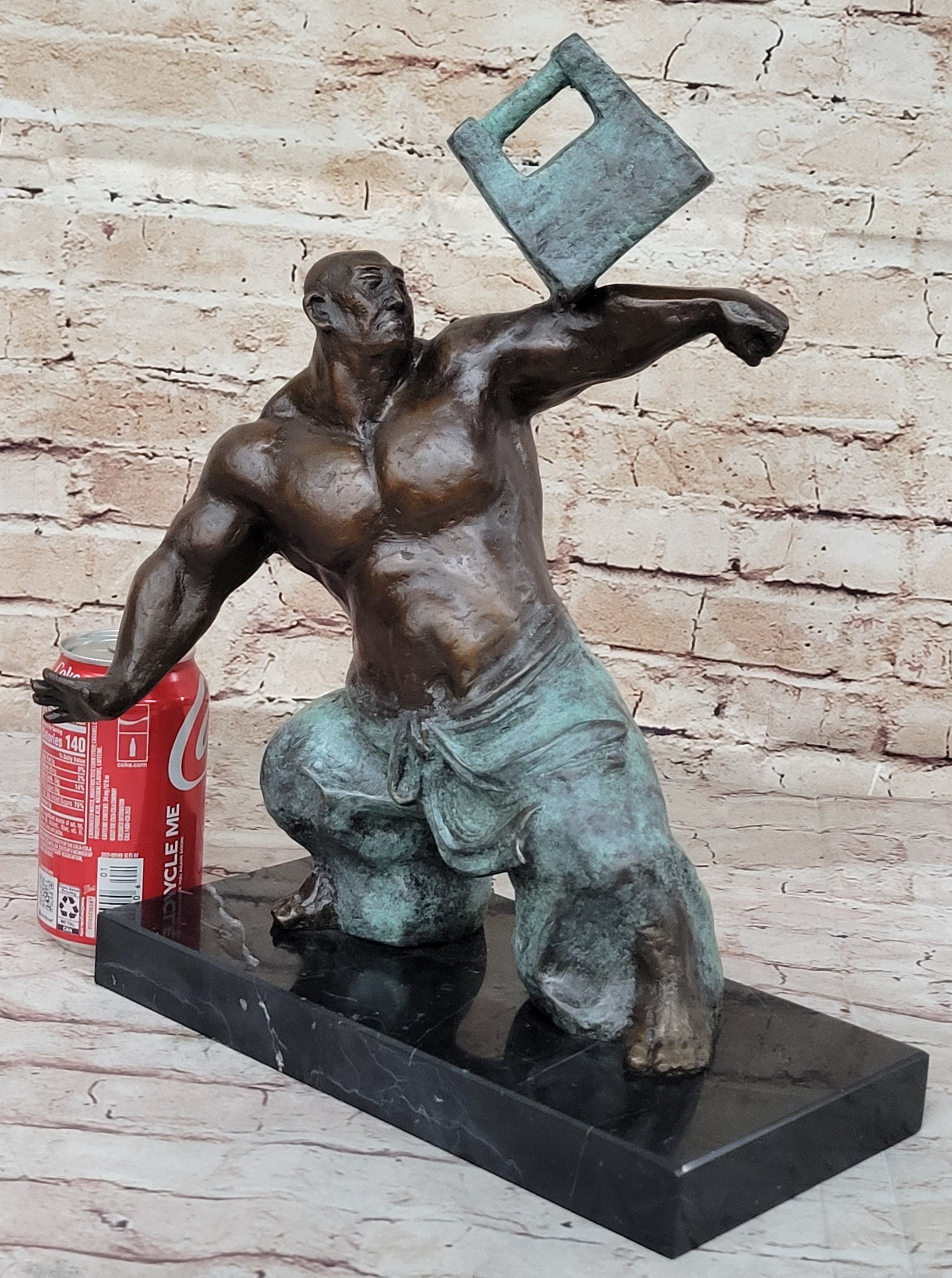 Abstract Tai Chi Shaolin Monk Balancing Weights - Bronze by Milo