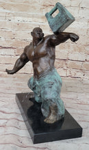 Abstract Tai Chi Shaolin Monk Balancing Weights - Bronze by Milo