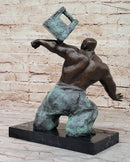 Abstract Tai Chi Shaolin Monk Balancing Weights - Bronze by Milo