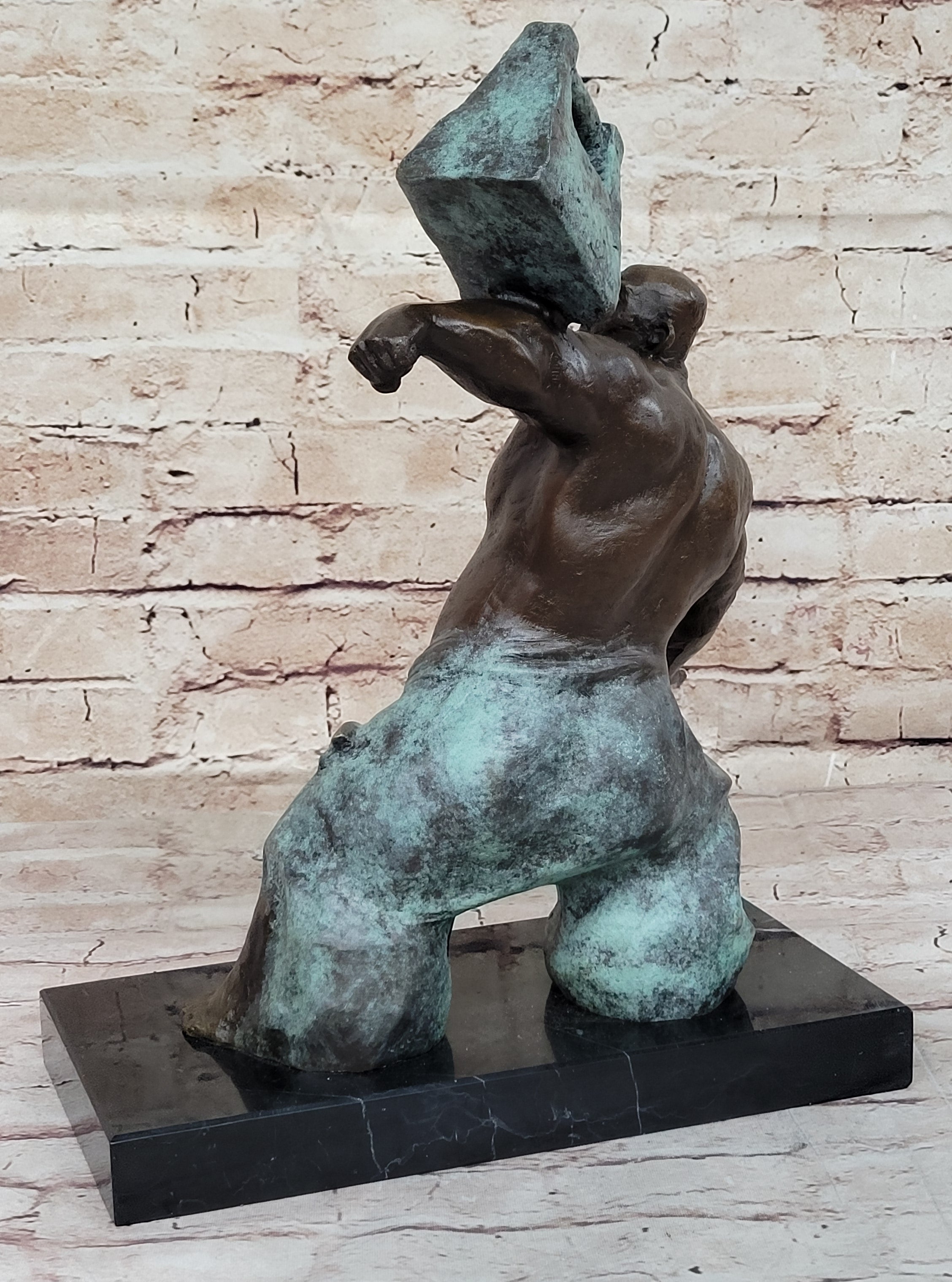 Abstract Tai Chi Shaolin Monk Balancing Weights - Bronze by Milo