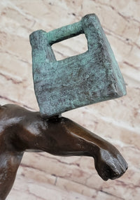 Abstract Tai Chi Shaolin Monk Balancing Weights - Bronze by Milo