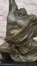 Milo Weightlifter Abstract Contemporary Art Bronze Sculpture