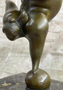 Bronze Abstract Gymnast Balancing Sculpture by Milo