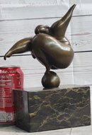 Abstract Curvy BBW Woman Balancing on Ball Bronze 11" x 7"