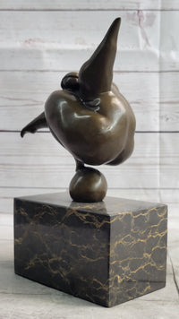 Abstract Curvy BBW Woman Balancing on Ball Bronze 11" x 7"