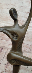 Signed Milo Dancing Abstract Sculpture Modern Art Dancer Bronze Figurine
