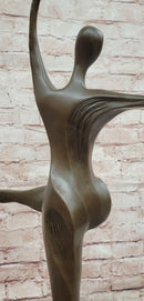 Signed Milo Dancing Abstract Sculpture Modern Art Dancer Bronze Figurine