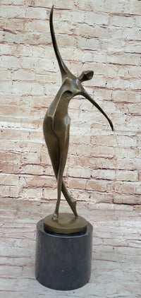 Abstract Modern Art Mid Century Dancer Bronze Sculpture by Milo