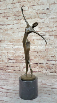 Abstract Modern Art Mid Century Dancer Bronze Sculpture by Milo