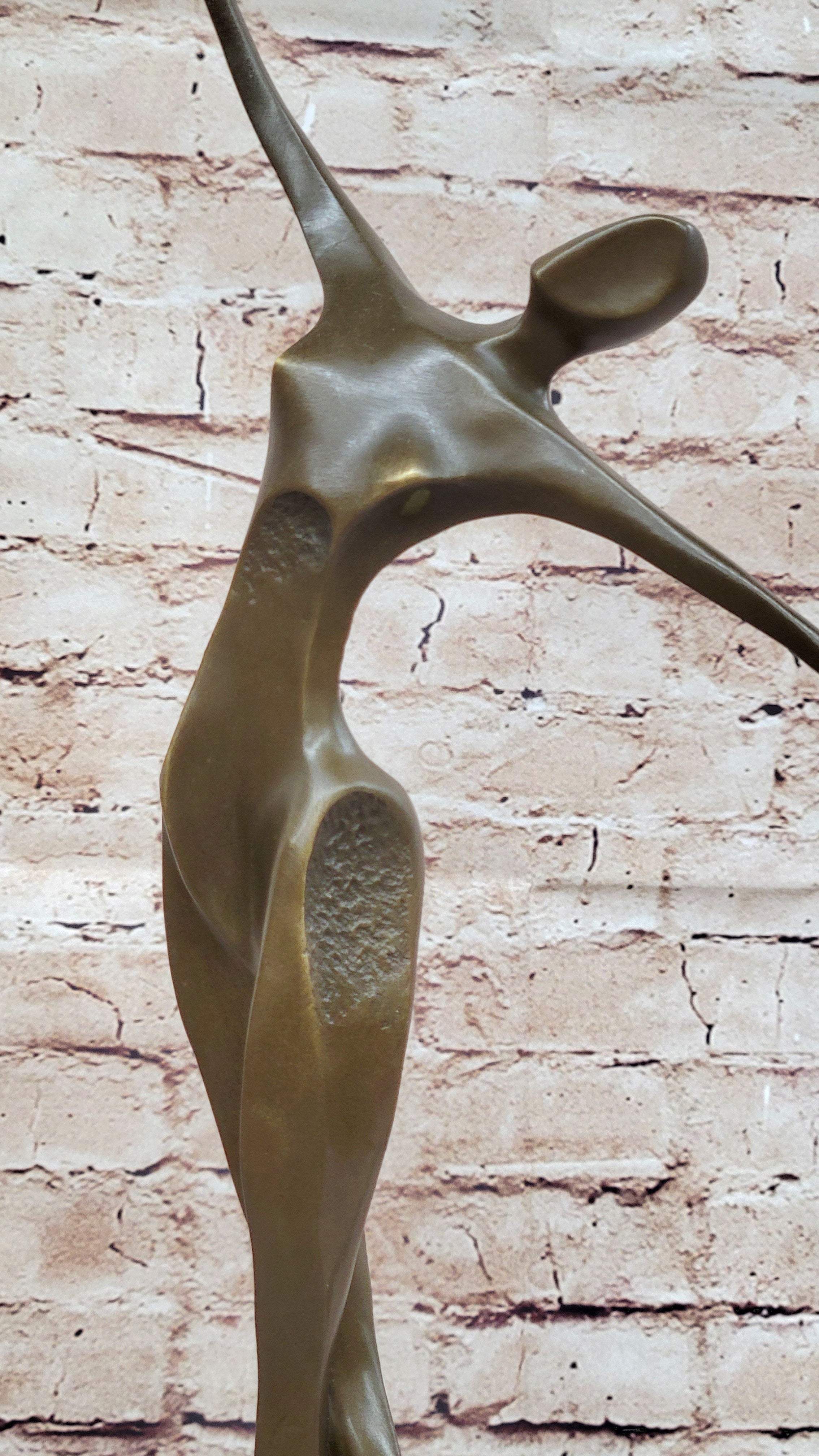 Abstract Modern Art Mid Century Dancer Bronze Sculpture by Milo