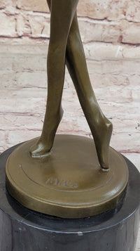 Abstract Modern Art Mid Century Dancer Bronze Sculpture by Milo