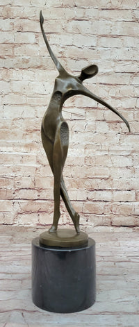 Abstract Modern Art Mid Century Dancer Bronze Sculpture by Milo