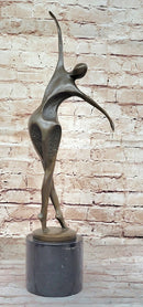 Midcentury Modern Abstract Human Dancer Bronze Sculpture