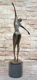 Midcentury Modern Abstract Human Dancer Bronze Sculpture