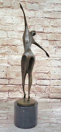 Midcentury Modern Abstract Human Dancer Bronze Sculpture