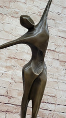 Midcentury Modern Abstract Human Dancer Bronze Sculpture