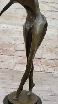 Midcentury Modern Abstract Human Dancer Bronze Sculpture