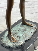 Nude Girl Woman Removing Shirt Modern Art Bronze Sculpture Statue Erotic Female FIgure