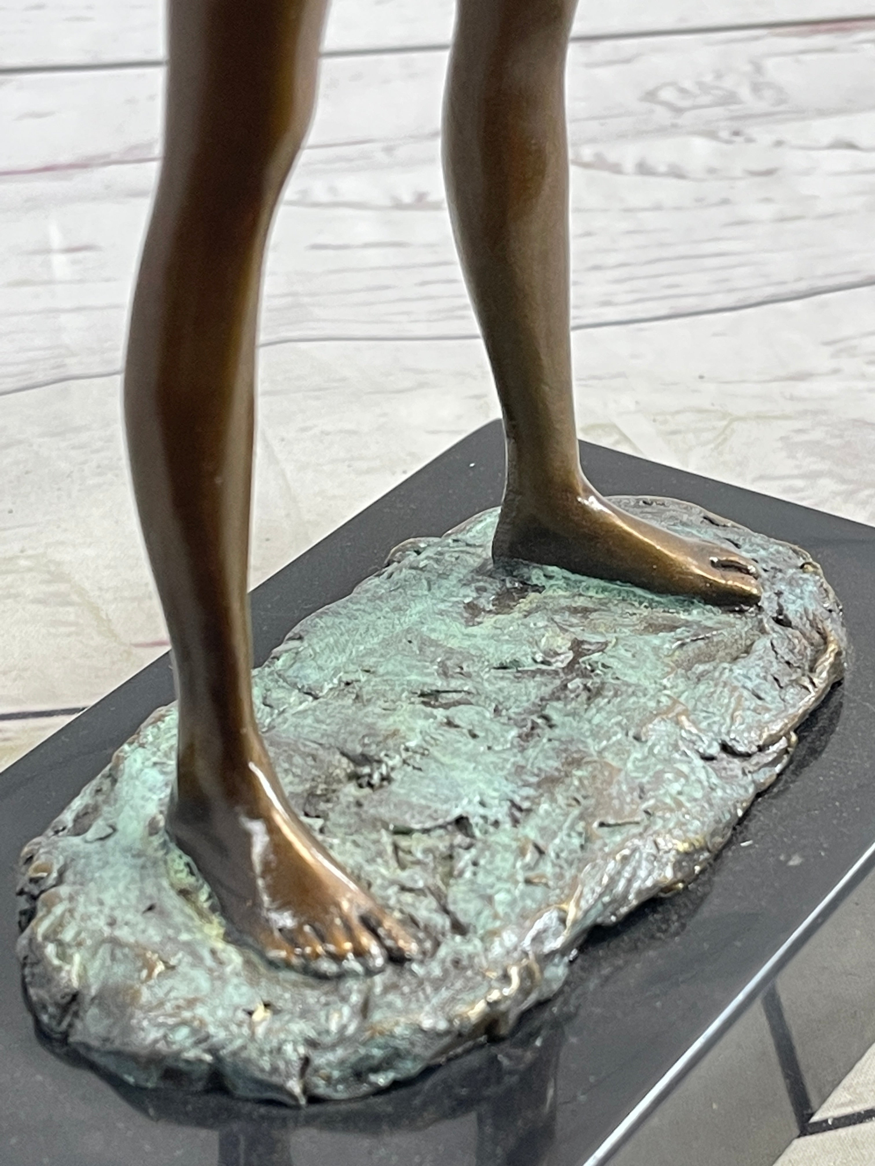 Nude Girl Woman Removing Shirt Modern Art Bronze Sculpture Statue Erotic Female FIgure