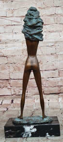 Art Decor Sculpture Modern Abstract 100% Solid Woman Bronze Statue