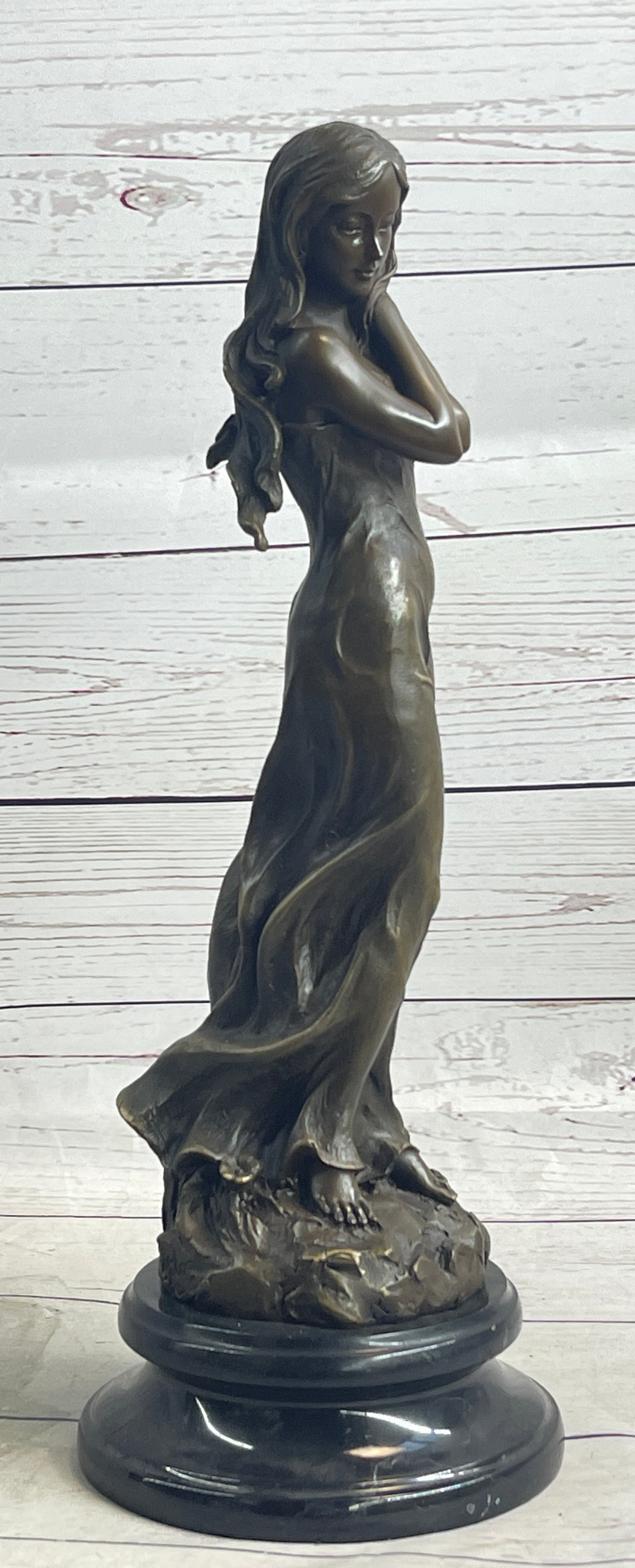 Art Nude Sexy Female Bronze Sculpture Hot Cast Figure