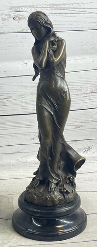 Art Nude Sexy Female Bronze Sculpture Hot Cast Figure