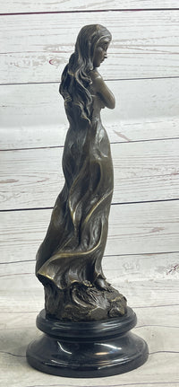 Art Nude Sexy Female Bronze Sculpture Hot Cast Figure