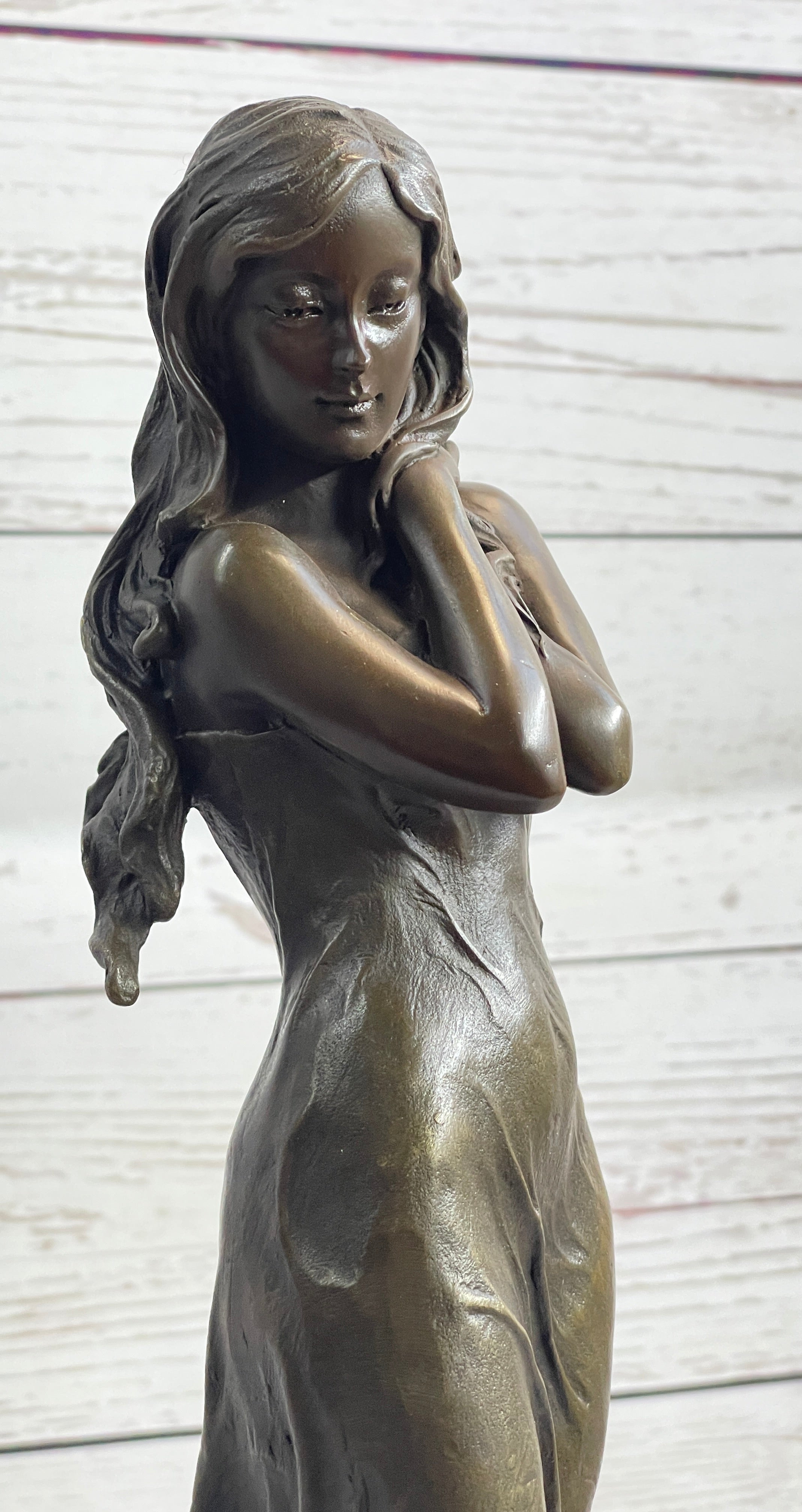 Art Nude Sexy Female Bronze Sculpture Hot Cast Figure