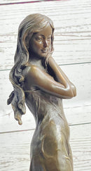 Art Nude Sexy Female Bronze Sculpture Hot Cast Figure