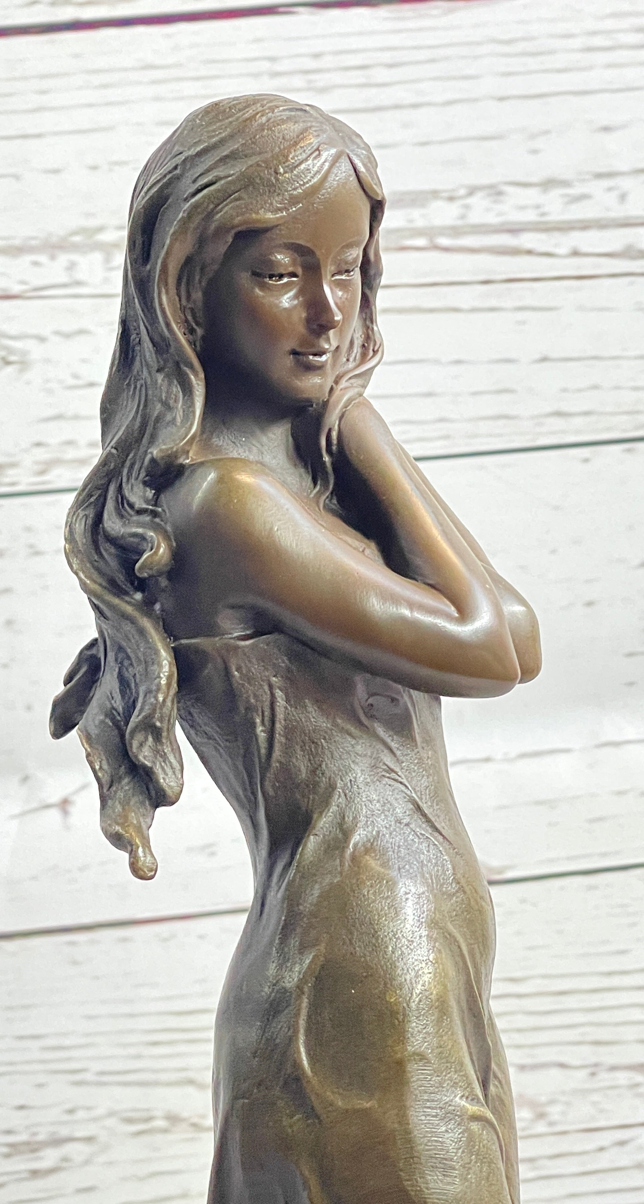 Art Nude Sexy Female Bronze Sculpture Hot Cast Figure