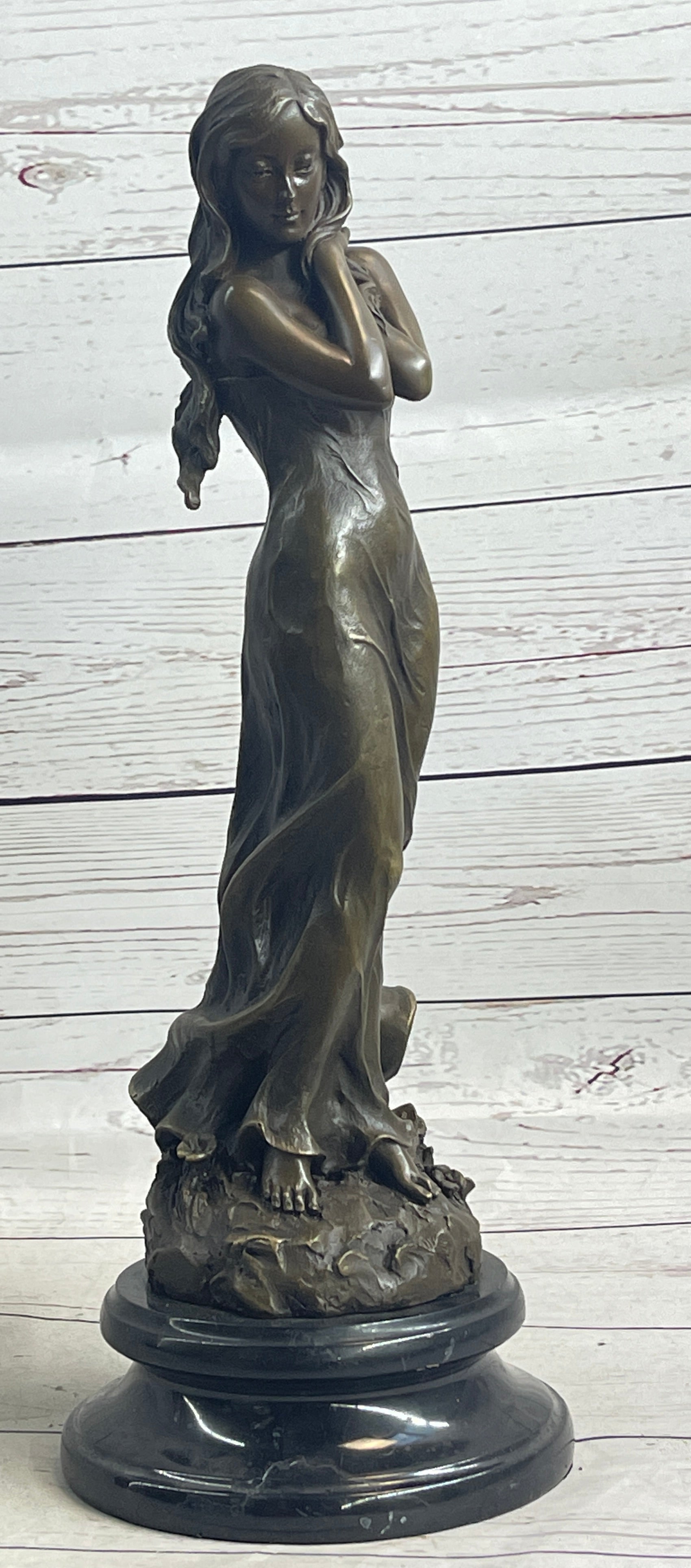 Art Nude Sexy Female Bronze Sculpture Hot Cast Figure