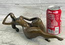 Signed Abstract Modern Art Botero Style Hot Cast