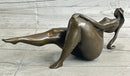 Signed Abstract Modern Art Botero Style Hot Cast