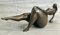Signed Abstract Modern Art Botero Style Hot Cast