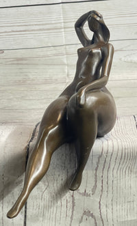 Signed Abstract Modern Art Botero Style Hot Cast
