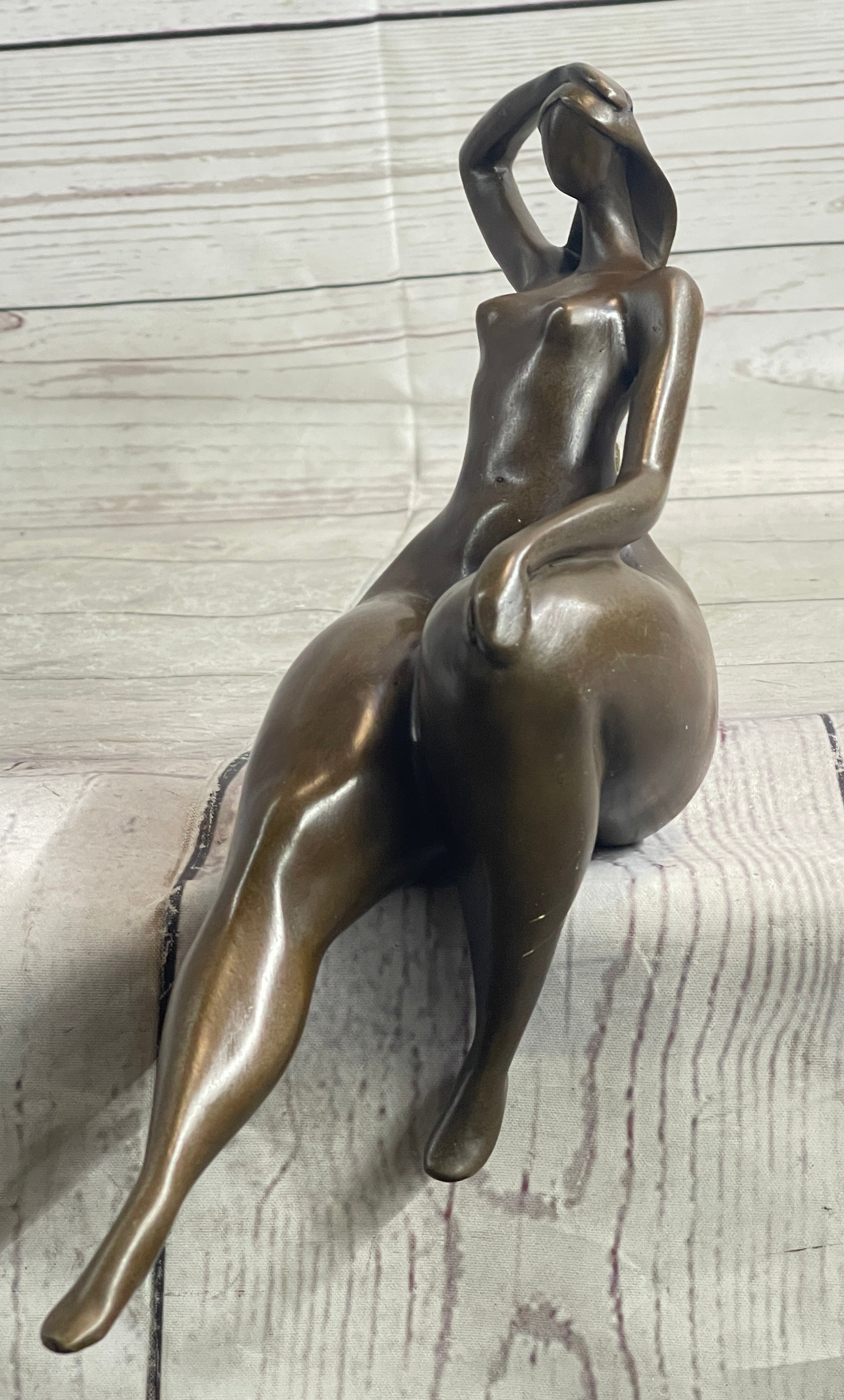 Signed Abstract Modern Art Botero Style Hot Cast