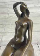 Signed Abstract Modern Art Botero Style Hot Cast