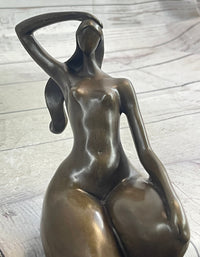 Signed Abstract Modern Art Botero Style Hot Cast