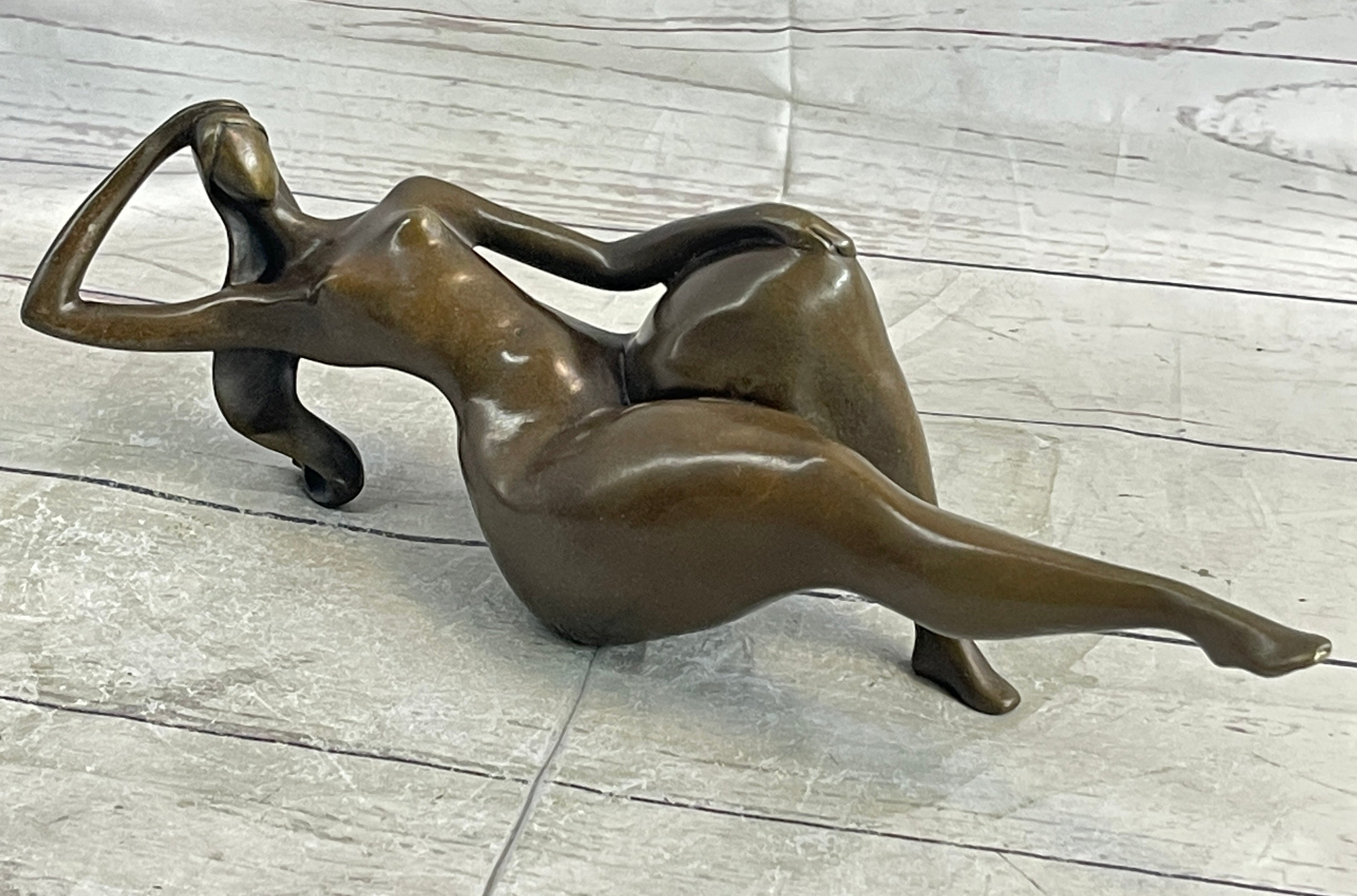 Signed Abstract Modern Art Botero Style Hot Cast