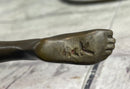 Signed Nick Nude Female Abstract Mid Century Bronze Sculpture