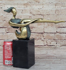 CONTEMPORARY BRONZE METAL SCULPTURE NUDE ABSTRACT FIGURATIVE FEMALE SIGNED DECO