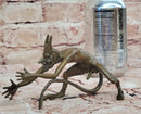 Grotesque Bronze Demon Satyr – Mythical Horned Creature