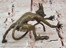 Grotesque Bronze Demon Satyr – Mythical Horned Creature