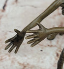 Grotesque Bronze Demon Satyr – Mythical Horned Creature