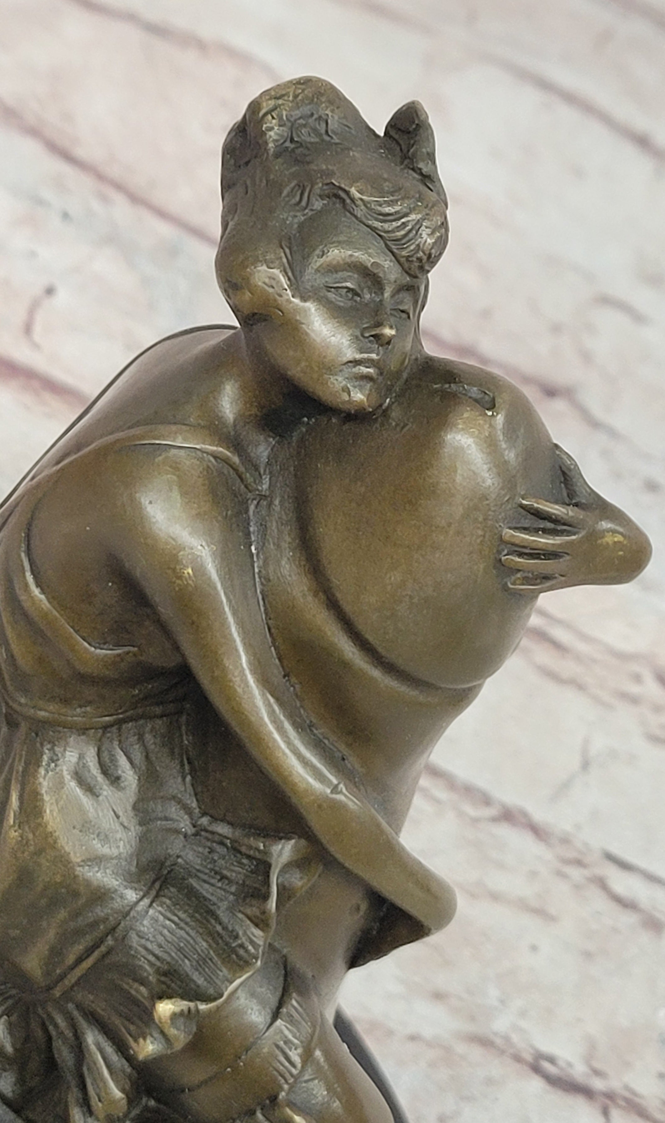 Bruno Zach Penis Love Bronze Sculpture Marble Base